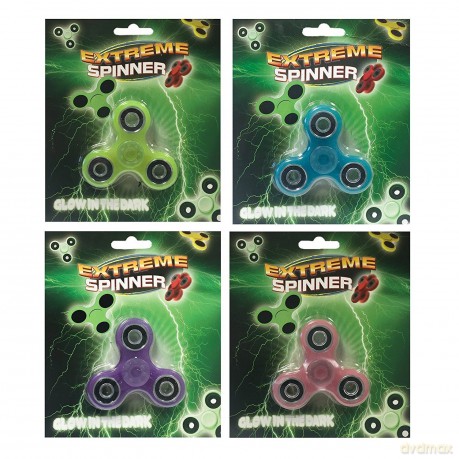 Extreme spinner 7x7,5 cm świecący w ciemności 620377 [GRA]