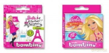 Kredki BAMBINO 12kol. Barbie