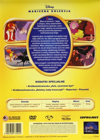 Miecz w kamieniu (Magiczna Kolekcja) (Disney) [DVD]