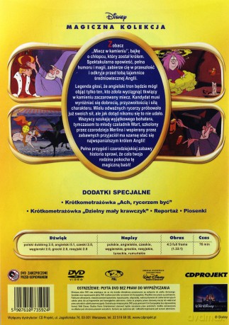 Miecz w kamieniu (Magiczna Kolekcja) (Disney) [DVD]