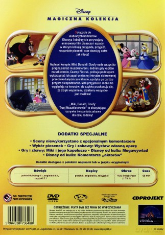 Trzej Muszkieterowie: Mickey, Donald, Goofy (Magiczna Kolekcja) (Disney) [DVD]