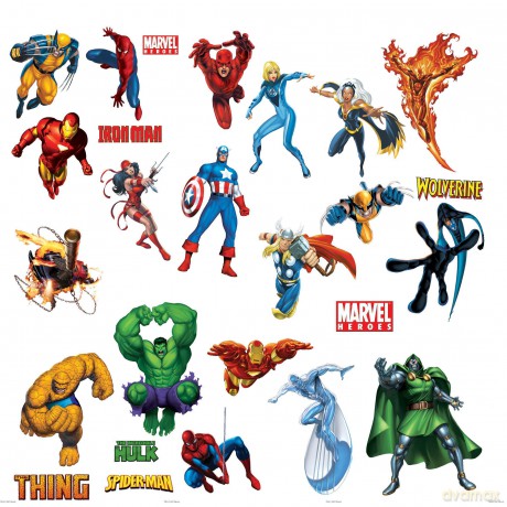 Naklejki ścienne zestaw Avengers 44760 34x46 cm