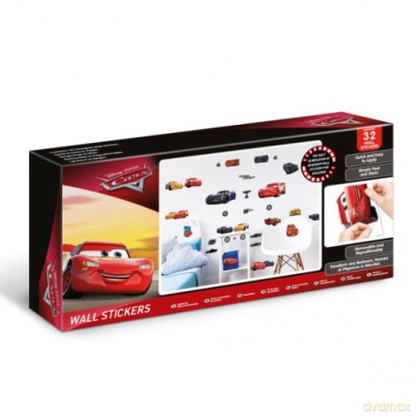 Naklejki ścienne zestaw Cars 45576 34x46 cm Disney