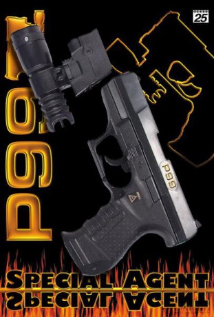 Pistolet P99 Special Agent 25-shot blister 180mm 0474