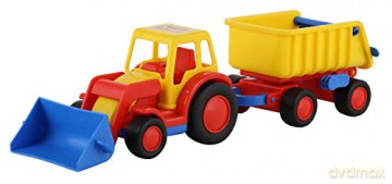 Wader-Polesie 9623 Traktor ładowarka z przyczepą w siatce mix (wysyłka losowa)
