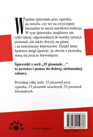 55 piosenek przy ognisku - z chwytami gitarowymi i na instrumenty klawiszowe [książka]