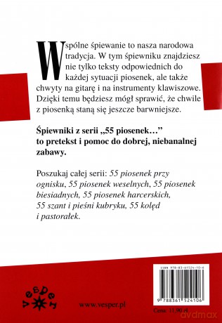 55 pieśni patriotycznych - z chwytami gitarowymi i na instrumenty klawiszowe [książka]