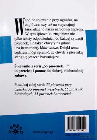 55 szant i pieśni kubryku - z chwytami gitarowymi i na instrumenty klawiszowe [książka]