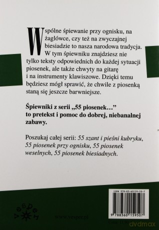 55 piosenek harcerskich - z chwytami gitarowymi i na instrumenty klawiszowe [książka]
