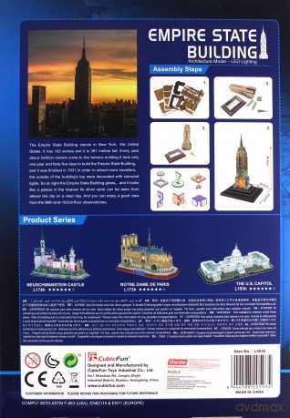 Puzzle 3D LED Empire State Builiding [PUZZLE]