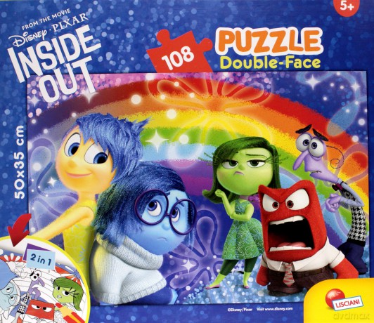 Puzzle dwustronne 108 el. Inside Out 55555 [PUZZLE]