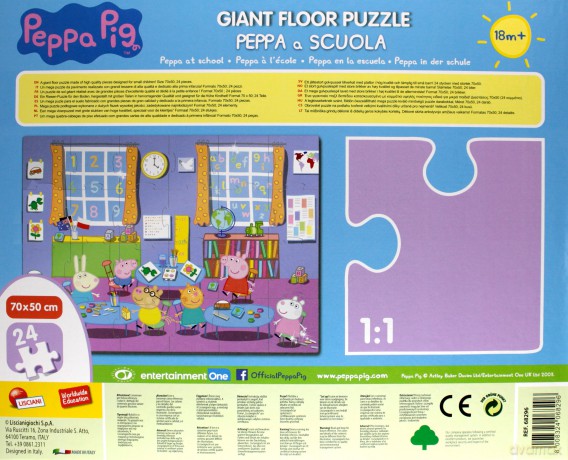 Puzzle Gigant 24el Peppa Pig Świnka Peppa 68296 [PUZZLE]