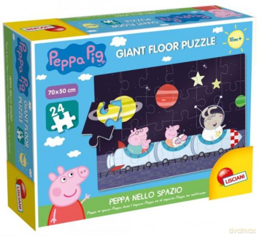 Puzzle Gigant 24el Świnka Peppa w kosmosie L 68302 [PUZZLE]