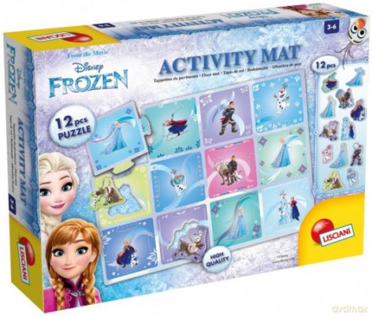 Puzzle Mata Frozen 70x50 cm 12 dużych puzzli 68029 [PUZZLE]
