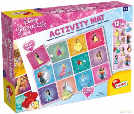 Puzzle Mata Princess 70x50 cm 12 dużych puzzli 68005 [PUZZLE]