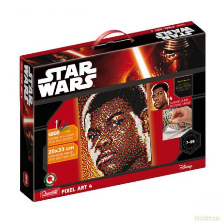 Quercetti Mozaika Pixel Art. 4 Star Wars Finn 5800 el. 0845