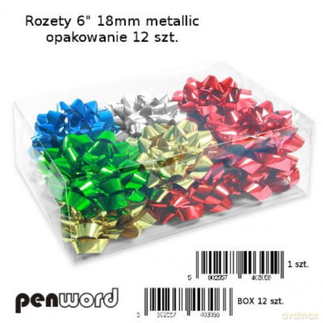 Rozeta 6 18mm metallic