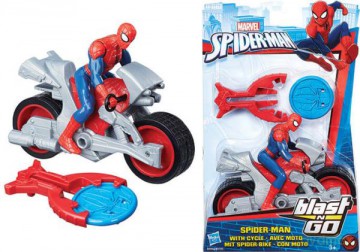 Spiderman Pojazd Spider-Man blast N GO B9705