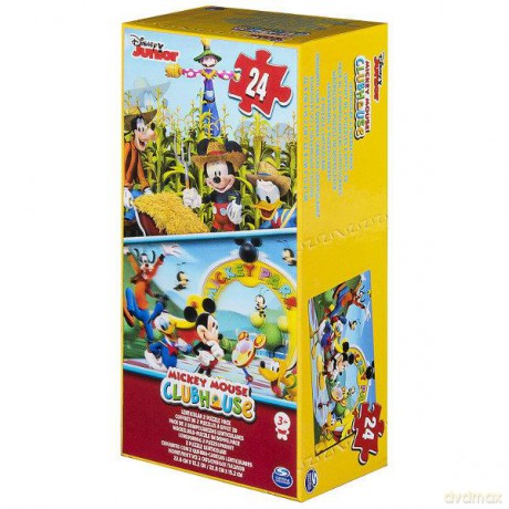 Spin Master Puzzle 2x24 el. Disney Junior Mickey Mouse [PUZZLE]