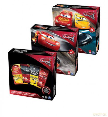 Spin Master Zestaw 3 gier Disney Cars 3 6035596 [GRA]