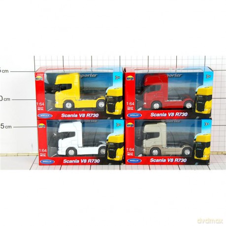 WELLY Auta Ciężarówska SCANIA V8 1:64 MIX