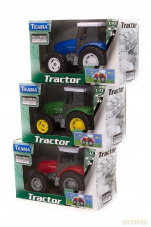 TEAMA Traktor midi 1:43 zielony
