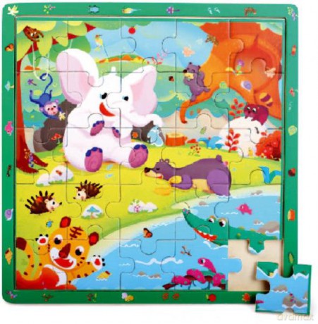 Top Bright Gra i puzzle drewniane- Dżungla 25 el. 130749