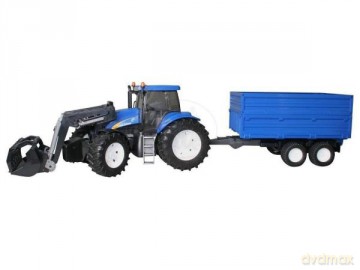 Traktor New Holland TG 285 z ładowarką i przyczepą 01993