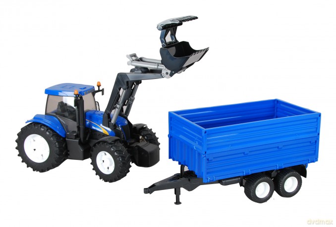 Traktor New Holland TG 285 z ładowarką i przyczepą 01993