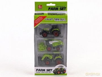 Traktor x2 + maszyna rolnicza w pudełku 476073