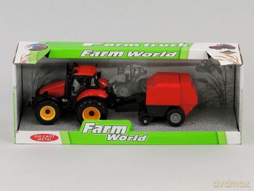 Traktor z maszyną rolniczą w pudełku 462380