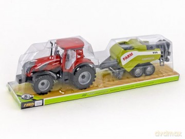 Traktor z napędem z przyczepą pod kloszem 507326