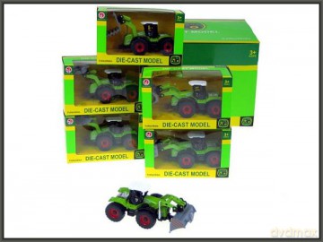 Traktor z osprzętem 13 cm światło, dźwięk, napęd 651B2