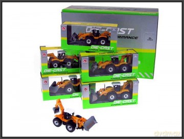 Traktor z osprzętem 17 cm światło, dźwięk 6 rodz. 151B2