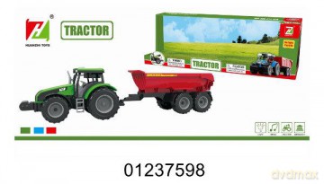 Traktor z przyczepą i dźwiękami w pudełku