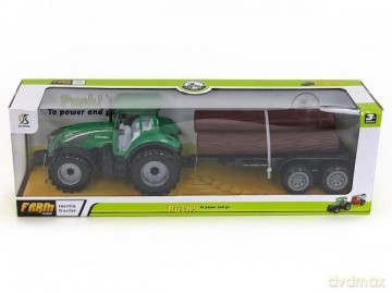 Traktor z przyczepą naped w pudelku 506633
