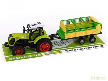 Traktor z przyczepą napęd pod kloszem 479036