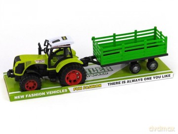 Traktor z przyczepą napęd pod kloszem 482418
