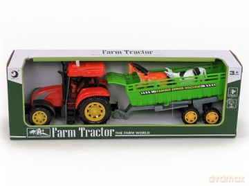 Traktor z przyczepą napęd w pudełku 506527