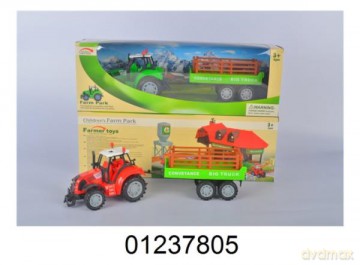 Traktor z przyczepą w pudełku FA17-41