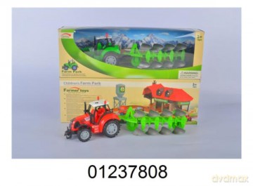 Traktor z przyczepą w pudełku FA17-49