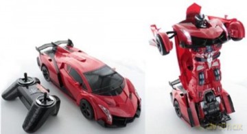 Transofrmer auto na radio światło, dźwięk, ładowarka USB 1000846 [FIGURKA]