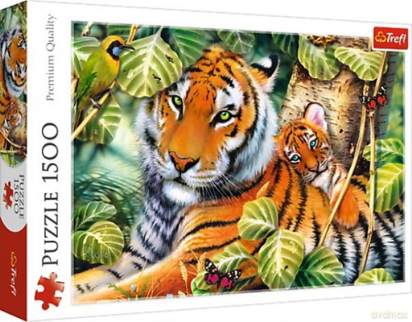 TREFL 1500 el. Dwa tygrysy 26159 [PUZZLE]