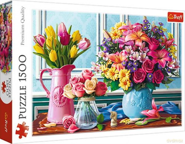 TREFL 1500 el. Kwiaty w wazonach 26157 [PUZZLE]