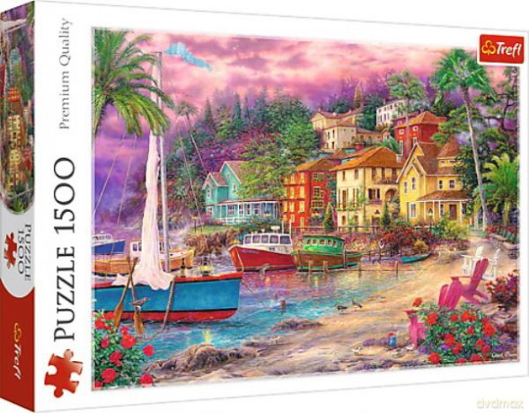 TREFL 1500 el. Na złotych brzegach 26158 [PUZZLE]