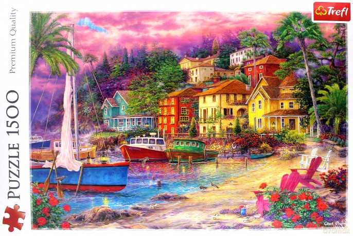 TREFL 1500 el. Na złotych brzegach 26158 [PUZZLE]