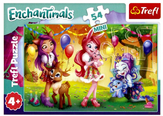 TREFL 54 el. Mini Enchantimals Wesoły dzień Enchantimals [PUZZLE]