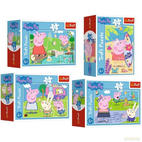 TREFL 54 el. Mini Peppa pig Wesoły dzień Świnki Peppy [PUZZLE]