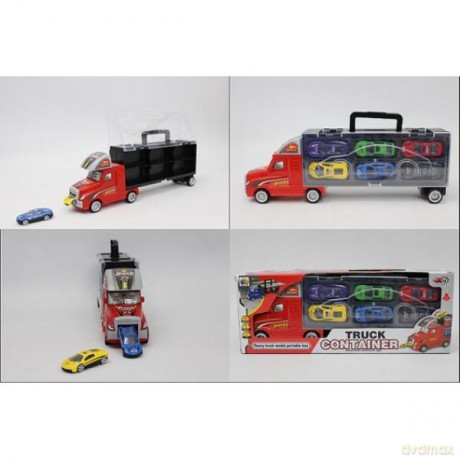 Truck laweta + 6 autek w walizce