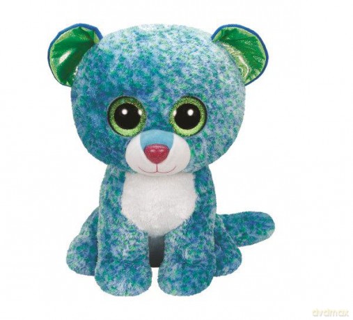 TY BEANIE BOOS LEONA - niebieski leopard 42 cm 36817
